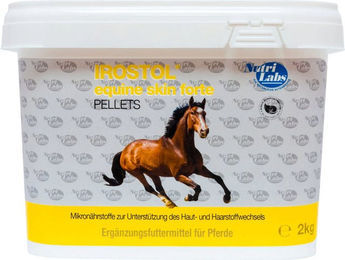 Produktbild von NutriLabs IROSTOL EQUINE SKIN FORTE Haut-Fell-Supplement Pellets für Pferde 2 kg - 2 kg