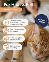 NutriLabs Irostol Pulver 100 g Nahrungsergänzung für Katzen zur Unterstützung von Haut und Fell - 100 g – Bild 1 von 5