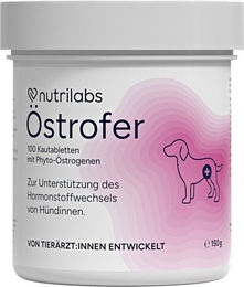 Nutrilabs Östrofer Nahrungsergänzung für Hündinnen zur Unterstützung des Hormonhaushalts 150 Tabletten – Bild 1 von 7