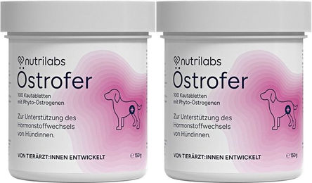 Produktbild von NutriLabs Östrofer Tabletten zur Unterstützung des Hormonhaushalts mit Vitaminen und Mineralstoffen