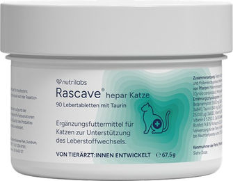 NutriLabs Rascave Hepar Kautabletten für Katzen mit Mariendistel und B-Vitaminen 90 Stück – Bild 1 von 6