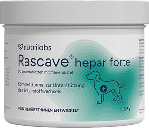 NutriLabs Rascave Hepar Mite Kautabletten zur Unterstützung der Leber für Hunde 90 Stück – Bild 1 von 9
