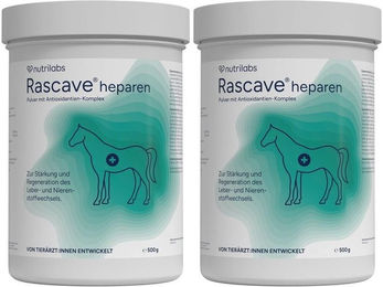 Produktbild von NutriLabs Rascave Heparen Pulver Nahrungsergänzung zur Unterstützung von Leber, Nieren und Stoffwechsel 1000g