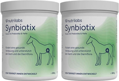 Produktbild von NutriLabs Synbiotix Ergänzungsfutter mit Probiotika für die Magen-Darm-Gesundheit als Pulver