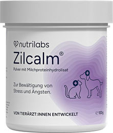 NutriLabs ZILCALM Beruhigungspulver für Hunde und Katzen mit Probiotika 100 g - 100 g – Bild 1 von 7