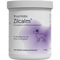 Produktbild von NutriLabs ZILCALM Kautabletten zur Beruhigung für Hunde mit Ashwagandha und L-Tryptophan 90 Stück
