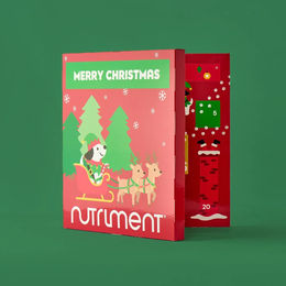 Nutriment Adventskalender 2026 für Hunde mit Belohnungssnacks zur Unterstützung von Immunsystem und Gelenken – Bild 1 von 3
