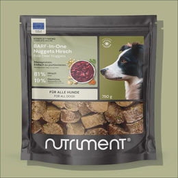 Nutriment BARF In One Hirsch Wild Hundefutter 750 g – Bild 1 von 3