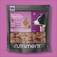 Produktbild von Nutriment BARF In One Senior Hund Stückchen Huhn und Rind getreidefrei glutenfrei 750 g