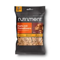 Produktbild von Nutriment Belohnungssnack Huhn mit Preiselbeere getreidefrei mit hohem Fleischanteil