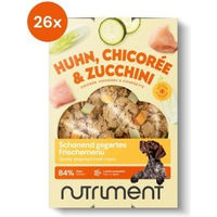 Produktbild von Nutriment Frischemenü Huhn für erwachsene Hunde mit Chicorée und Zucchini 26x400 g - 26 x 400 g
