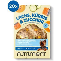 Produktbild von Nutriment Frischemenü Lachs mit Kürbis und Zucchini für erwachsene Hunde 20x400 g - 20 x 400 g
