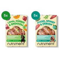 Produktbild von Nutriment Frischemenü Lamm & Pferd Sensitiv Hund Adult Probierpaket 10x400g - 10 x 400 g