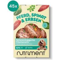 Produktbild von Nutriment Frischemenü Pferd mit Spinat und Erbsen 45 x 400 g - 45 x 400 g