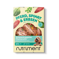 Produktbild von Nutriment Frischemenü Pferd mit Spinat und Erbsen, getreidefrei und glutenfrei, 400 g