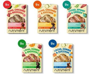 Nutriment Frischemenü Probierpaket für erwachsene Hunde 45x400 g - 45 x 400 g – Bild 1 von 3