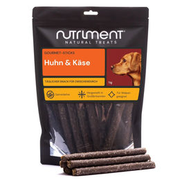 Nutriment Gourmet-Sticks Huhn & Käse Hypoallergen Sensitive Belohnungssnack 1 kg – Bild 1 von 3
