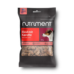 Nutriment Hund Leckerli Rind mit Karotte getreidefrei mit hohem Fleischanteil – Bild 1 von 2