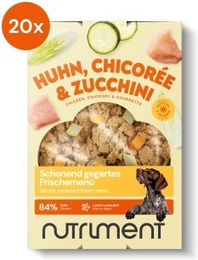 Nutriment Hundefutter Adult Huhn mit Chicorée und Zucchini Stückchen in Sauce 20x400 g - 20 x 400 g – Bild 1 von 3