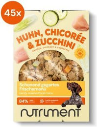 Nutriment Hundefutter Adult Huhn mit Chicorée und Zucchini Stückchen in Sauce 45x400 g - 45 x 400 g – Bild 1 von 3