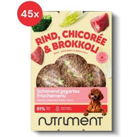Produktbild von Nutriment Hundefutter Frischemenü Rind mit Chicorée und Brokkoli Stückchen in Sauce Adult 45x400 g - 45 x 400 g