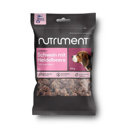 Nutriment Leckerli Schwein mit Heidelbeere getreidefrei mit hohem Fleischanteil – Bild 1 von 2