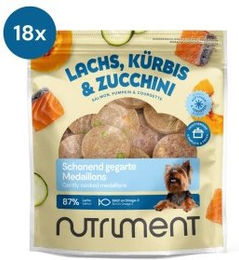 Nutriment Medaillons Lachs mit Kürbis und Zucchini für Adult Hunde mit hohem Fleischanteil 18x800 g – Bild 1 von 3
