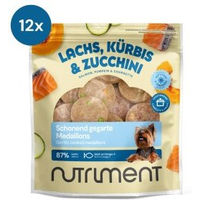 Produktbild von Nutriment Medaillons Lachs mit Kürbis und Zucchini für adulte Katzen 12x800 g - 12 x 800 g