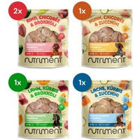 Produktbild von Nutriment Medaillons Probierpaket für Hunde Adult Monoprotein Rind Lamm Huhn Lachs 5x800 g