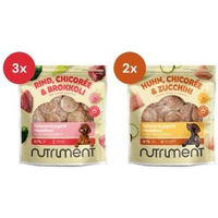Produktbild von Nutriment Medaillons Rind & Huhn Adult Probierpaket mit hohem Fleischanteil 5x800g - 5 x 800 g