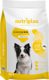 Produktbild von Nutriplus Adult Hundefutter mit Huhn und Schwein 15 kg - 15 kg