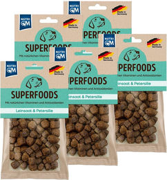 Produktbild von NutriQM Belohnungssnack Superfoods Leinsaat & Petersilie getreidefrei 5 x 150g - 5 x 150 g