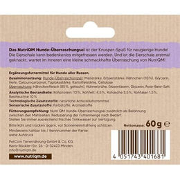 NutriQM Hunde Überraschungsei mit Huhn und hohem Fleischanteil als Suchleckerli für Hunde - 5 x 60 g – Bild 1 von 2
