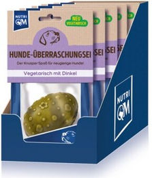 NutriQM Hunde Überraschungsei Veggie Veganes Hundeleckerli ohne tierisches Protein 60g – Bild 1 von 7