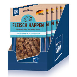 NutriQM Hundefutter Lamm Fleischstückchen für futterempfindliche Hunde 5 x 100g – Bild 1 von 3