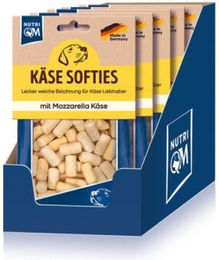 NutriQM Käse Softies Mozzarella Belohnungssnack für Hunde ohne Farb- und Aromastoffe 5x150g – Bild 1 von 3