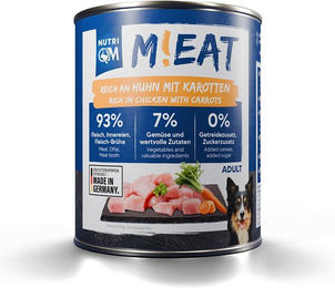 NutriQM M!EAT Hund Nassfutter Huhn Sensitive Adult Getreidefrei ohne Zucker – Bild 1 von 3