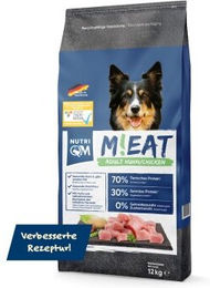 NutriQM M!EAT Hundefutter Trockenfutter Adult Geflügel und Rind Getreidefrei 12 kg – Bild 1 von 13