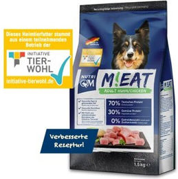 NutriQM M!EAT Hundefutter Trockenfutter Adult Geflügel und Rind Getreidefrei 5x1,5 kg – Bild 1 von 11