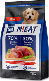 Produktbild von NutriQM M!eat Mini Trockenfutter für Hunde getreidefrei 5 x 1,5kg - 5 x 1,5 kg