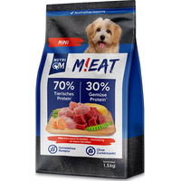 Produktbild von NutriQM M!eat Mini Trockenfutter für Hunde getreidefrei 5 x 1,5kg - 5 x 1,5 kg