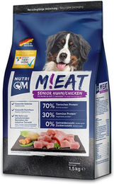 NutriQM M!EAT Senior Hundefutter Trockenfutter Huhn getreidefrei 12 kg – Bild 1 von 11