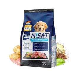 NutriQM M!EAT Welpen Trockenfutter Huhn und Fisch Getreidefrei 1,4 kg – Bild 1 von 5