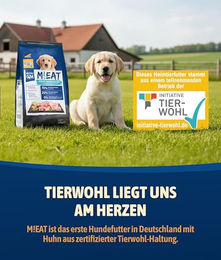 NutriQM M!EAT Welpen Trockenfutter Huhn und Fisch Getreidefrei ohne Zucker 14 kg – Bild 1 von 5
