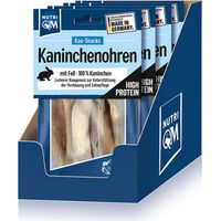 Produktbild von NutriQM Naturkauartikel Kaninchenohren Sensitive 4 x 40g - 5 x 40 g