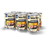 Produktbild von NutriQM Twice Nice Hundefutter Nass mit Huhn und Pute in Sauce, Getreidefrei, 6 x 800g Dose