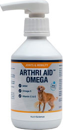 Produktbild von NutriScience ArthriAid Omega Liquid Gelenk- und Haut-Fell-Supplement für Hunde und Katzen 250 ml