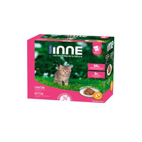 Produktbild von Nutrivet Inne Chat Kitten Geflügel Stückchen in Sauce getreidefrei 12 x 85g - 12 x 85 g