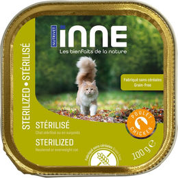 Produktbild von Nutrivet Inne Katze Sterilized Adult Huhn Getreidefrei Pouch 100 g - 16 x 100 g