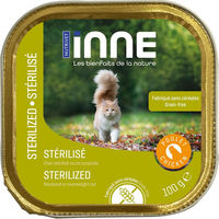 Produktbild von Nutrivet Inne Katze Sterilized Adult Huhn Getreidefrei Pouch 100 g - 16 x 100 g